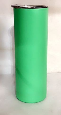 GLOW IN THE DARK GREEN SUBLIMATION 20oz - can epoxy also. straight no taper