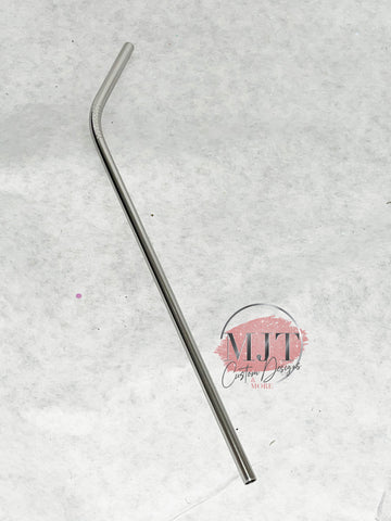 bent 10.5” metal straw