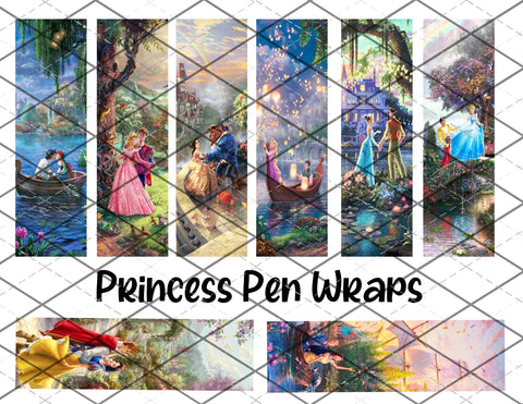 Princess -  pen wrap files - PNG Files