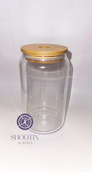 Glass sub tumbler with bamboo lid