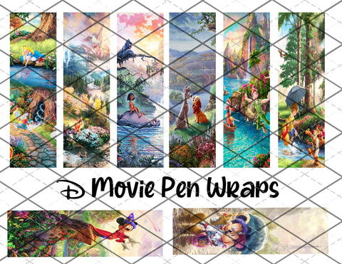 The D Movies -  pen wrap files - PNG Files