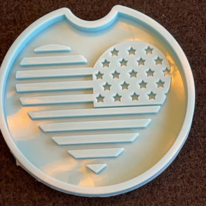 Americana Flag Car Coaster silicone mold