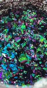 Chameleon Mica Flakes - Green / Teal to Purple