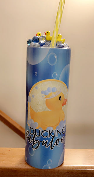 Ducking Fabulous 20oz tumbler with 3D topper - or choose other image