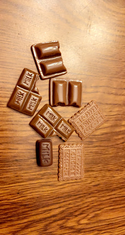 Mini chocolate pieces - 7 pieces
