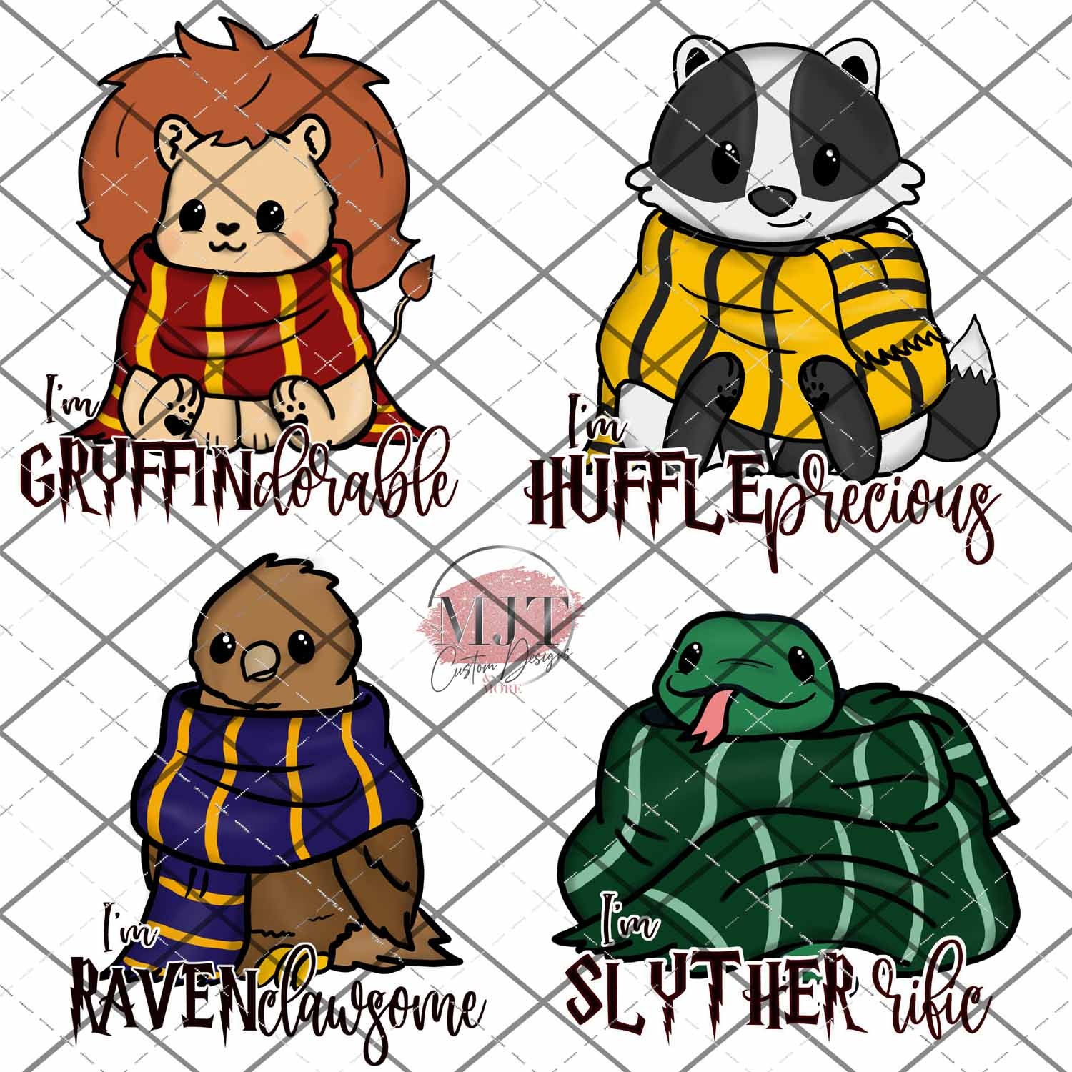 Kid Cuteness Baby Hogwarts Houses -  PNG  Files