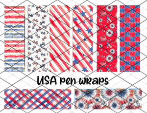 USA pen wrap files - PNG Files