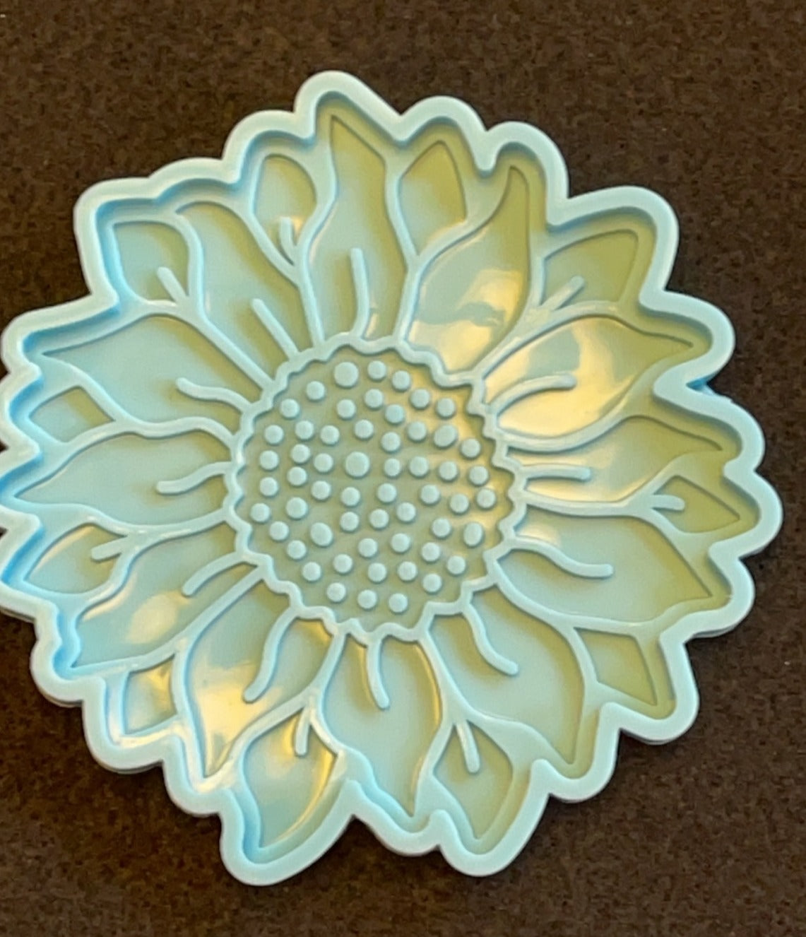 Sunflower Coaster silicone mold