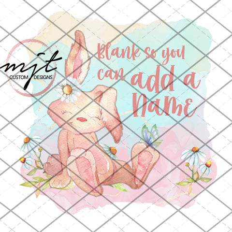 Create your own - bunny  background- PNG File