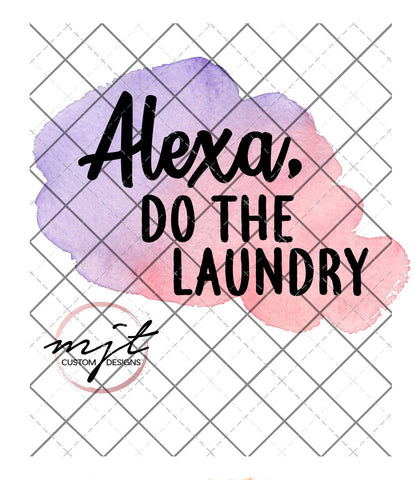 Alexa, do the laundry Printed Waterslide