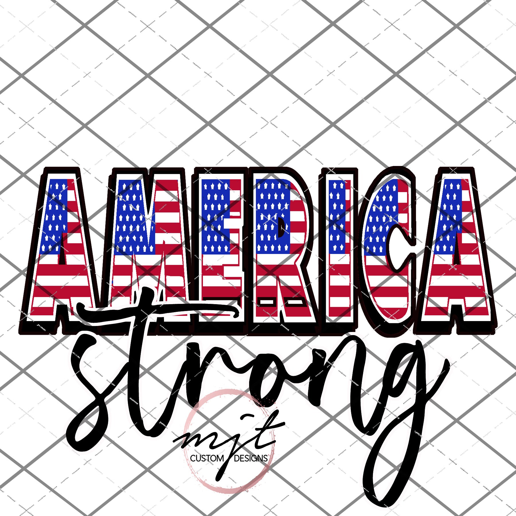america strong - PNG File