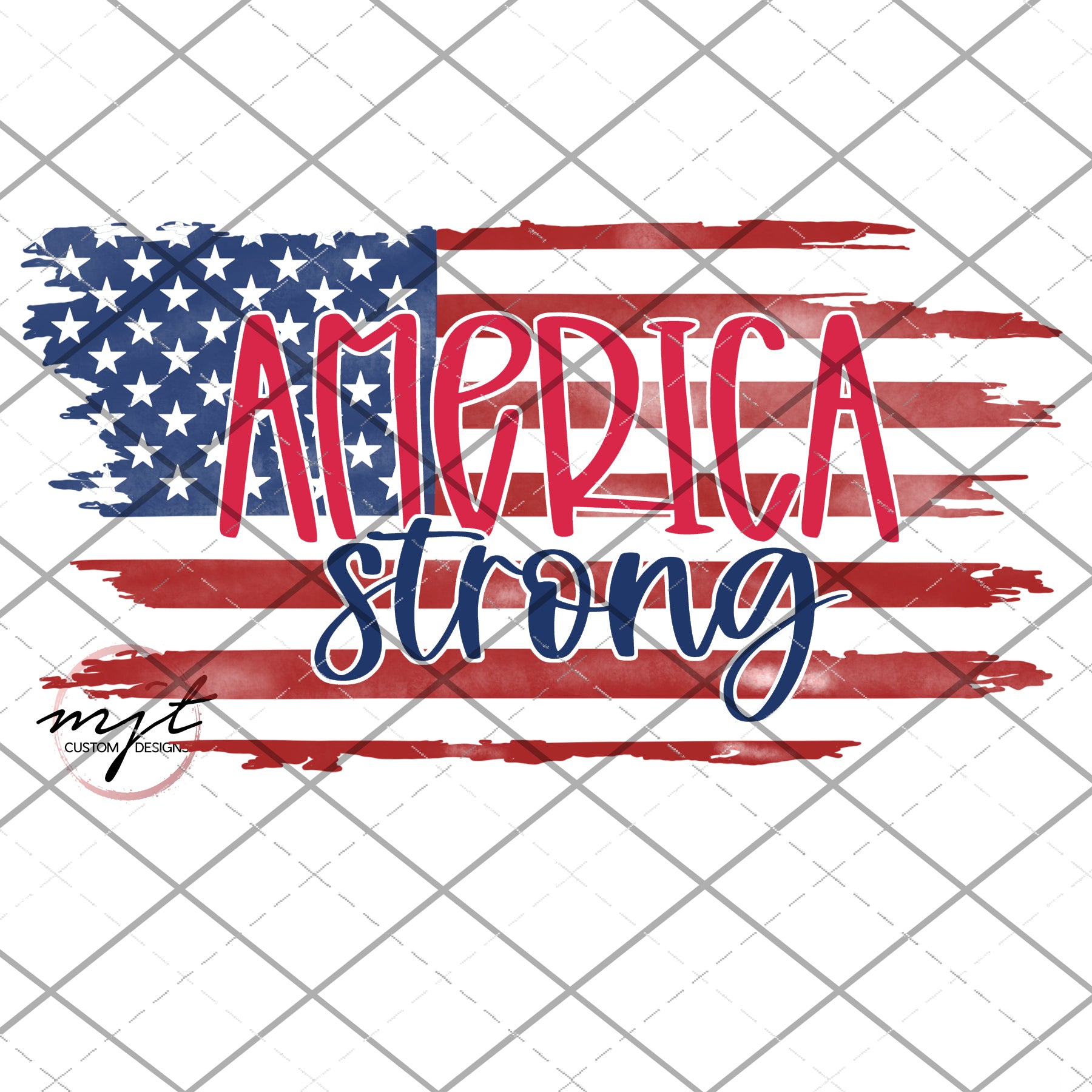 America Strong flag - PNG File
