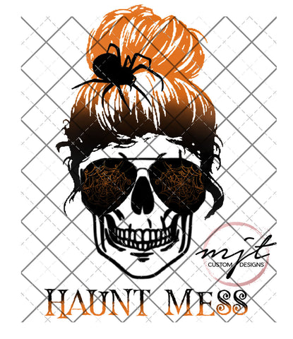 Haunt Mess - Halloween Skull PNG digital download