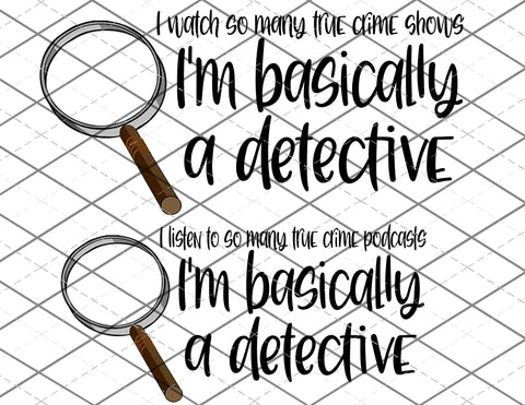 Basically a detective - PNG File
