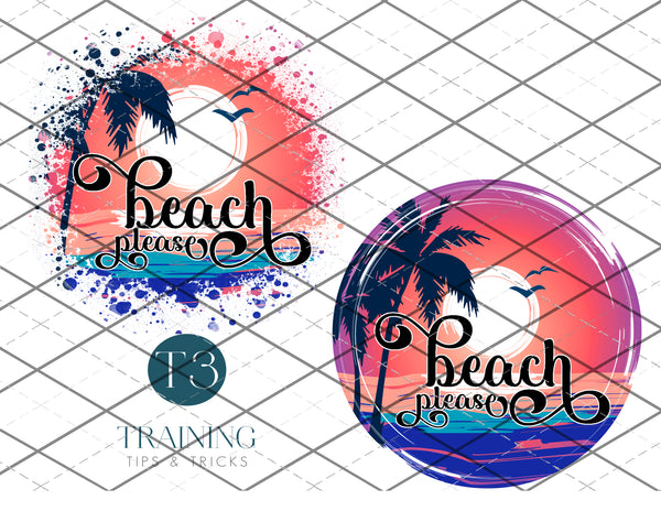 Beach Please -  PNG File
