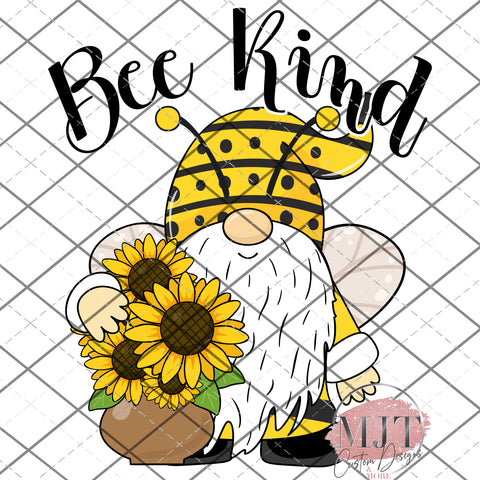 Bee Kind Gnome - PNG File