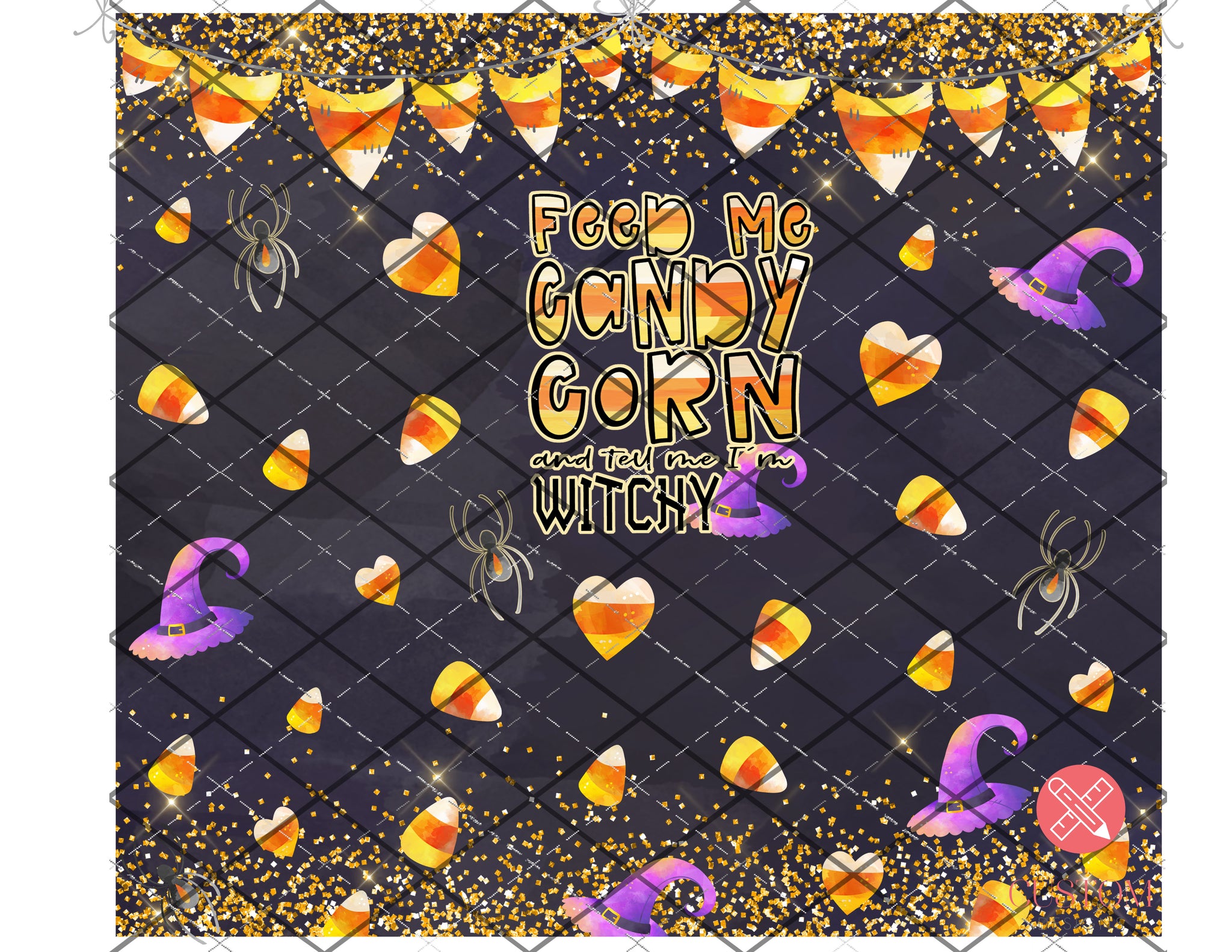 Feed me Candycorn  -  Full Wrap**PNG files - 3 DOWNLOADS for waterslides/sublimation