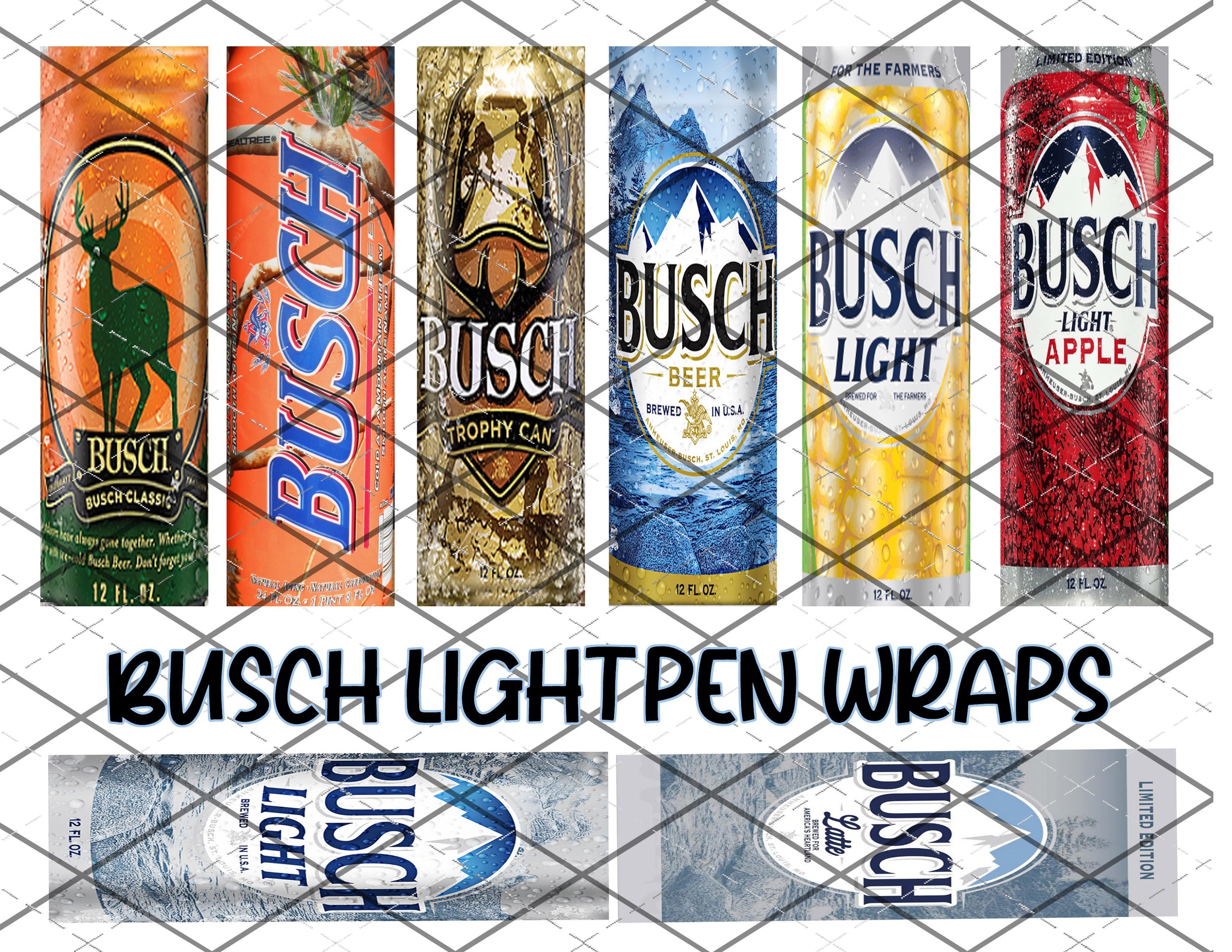 Busch Light pen wrap files - PNG Files