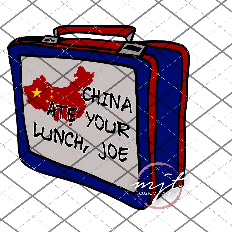 China Ate your Lunch, Joe - Debate  Laser Printed Waterslide