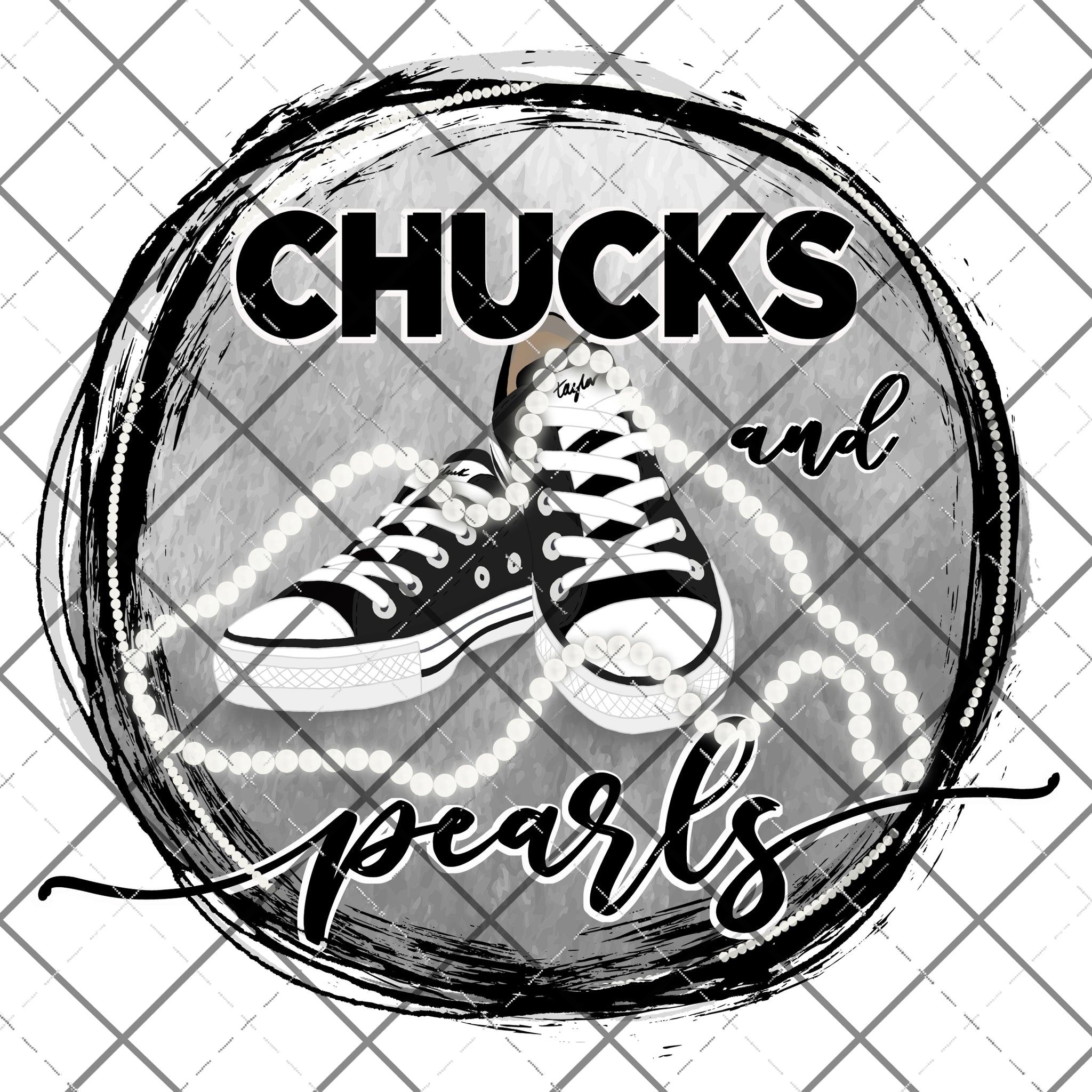 Chucks and Pearls - PNG file - download