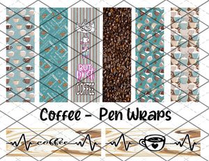 COFFEE-  pen wrap files - PNG Files