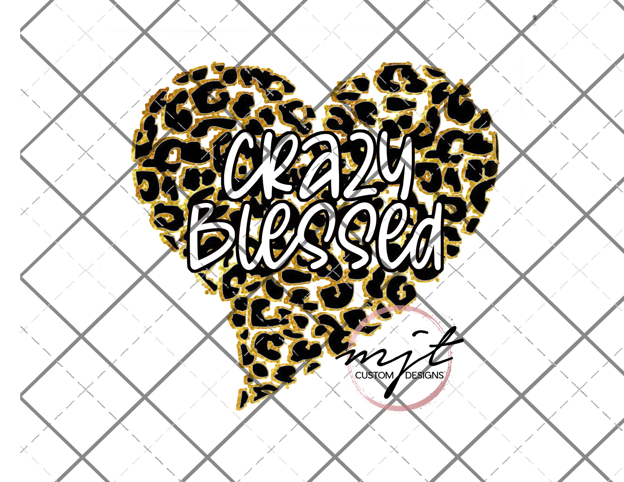 crazy blessed black leopard - PNG File