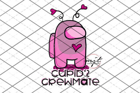cupid's crewmate - Valentine Among Us -Valentine - PNG File