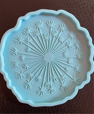 Dandelion Coaster silicone mold