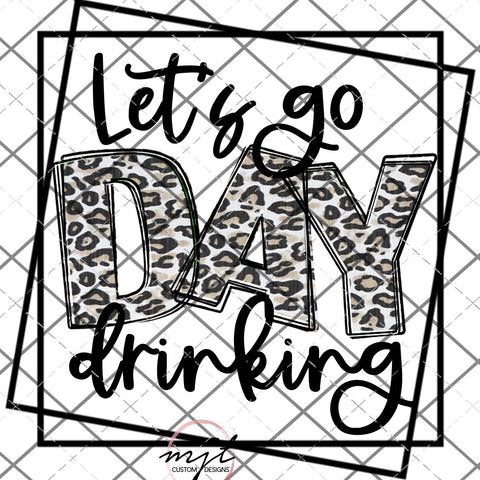 Let's go day drinking PNG File