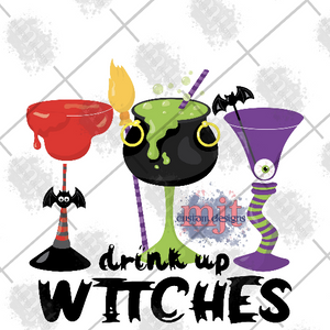 Drink UP Witches Printed Waterslide