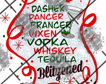 Drunk Reindeer PNG File