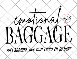 Emotional Baggage- PNG and offset SVG Files