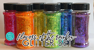 Flavors of the Rainbow  glitter pack - 6 glitters