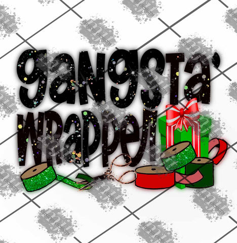Gangsta Wrapper Christmas PNG File