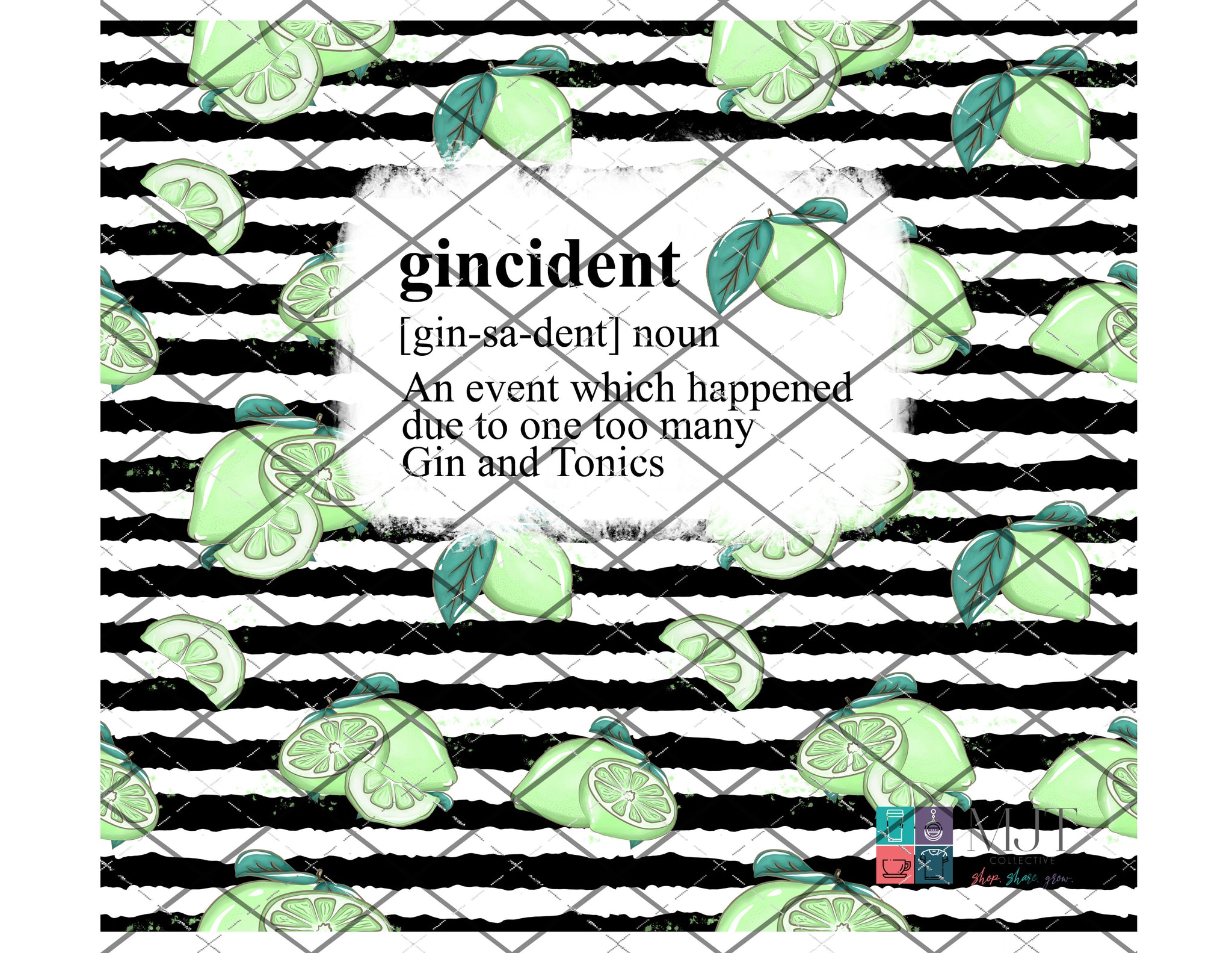 gin*ci*dent gin and tonic -  Full Wrap**PNG file - DOWNLOAD for waterslides/sublimation