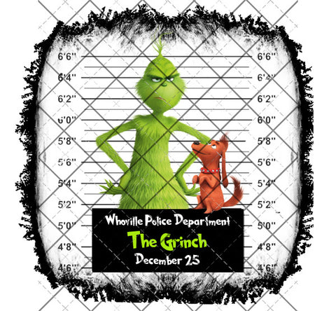 Grinch mug shot - PNG File
