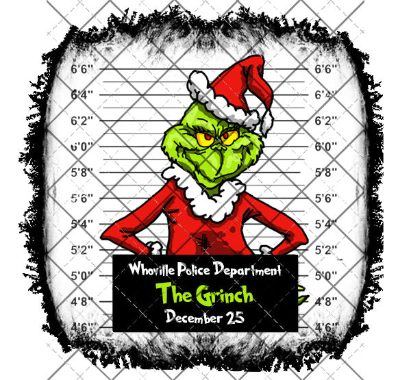 The OG Grinch mug shot - PNG File