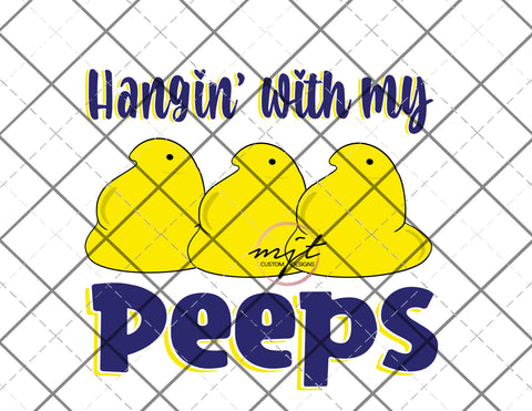 Hanging with my Peeps - ducks - PNG File