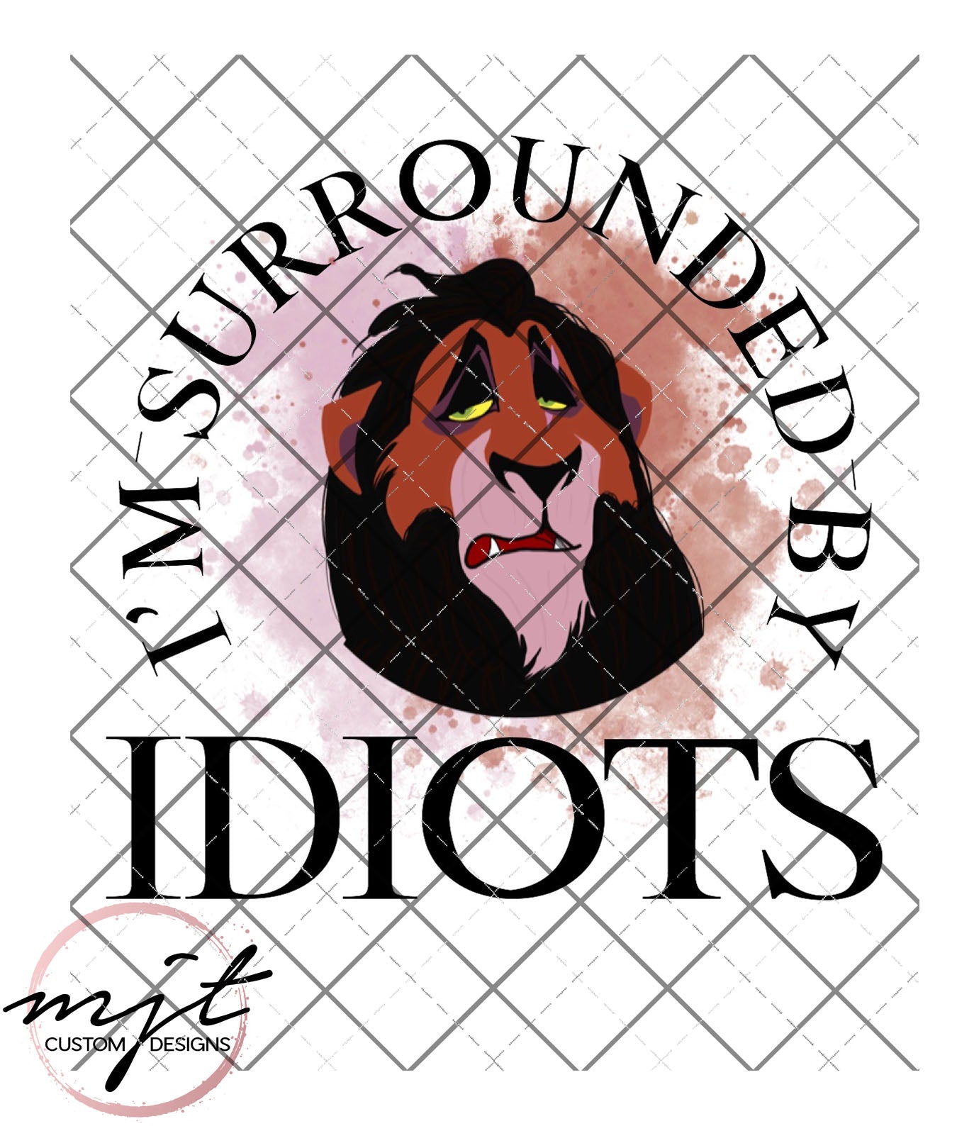 Surrounded by Idiots - Scar  PNG File