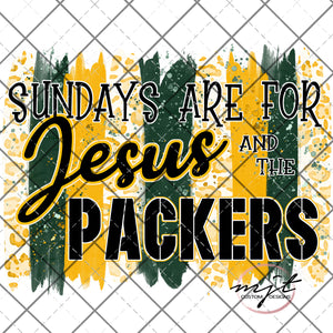 Jesus and the Packers Printed Waterslide