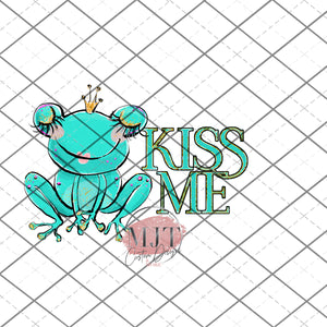KISS ME frog- PNG File