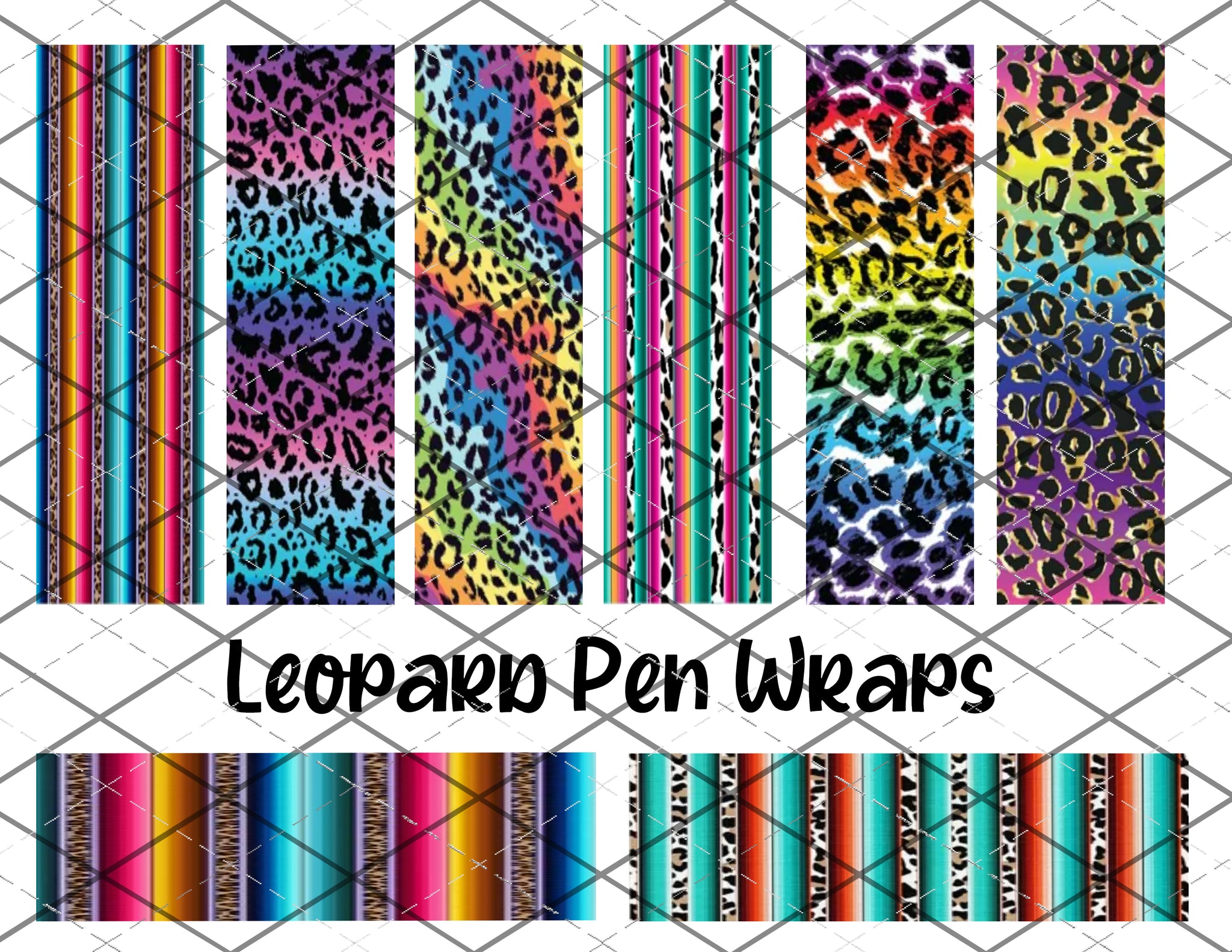 Leopard Print-  pen wrap files - PNG Files