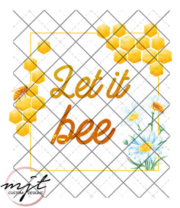 Let it Bee -  Honey Bee Printed Waterslide