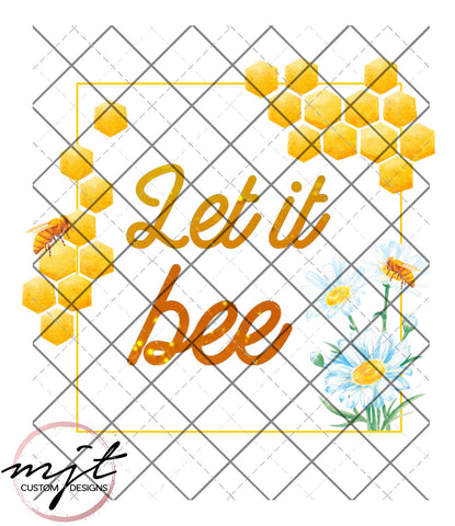 Let it Bee -  Honey Bee Printed Waterslide