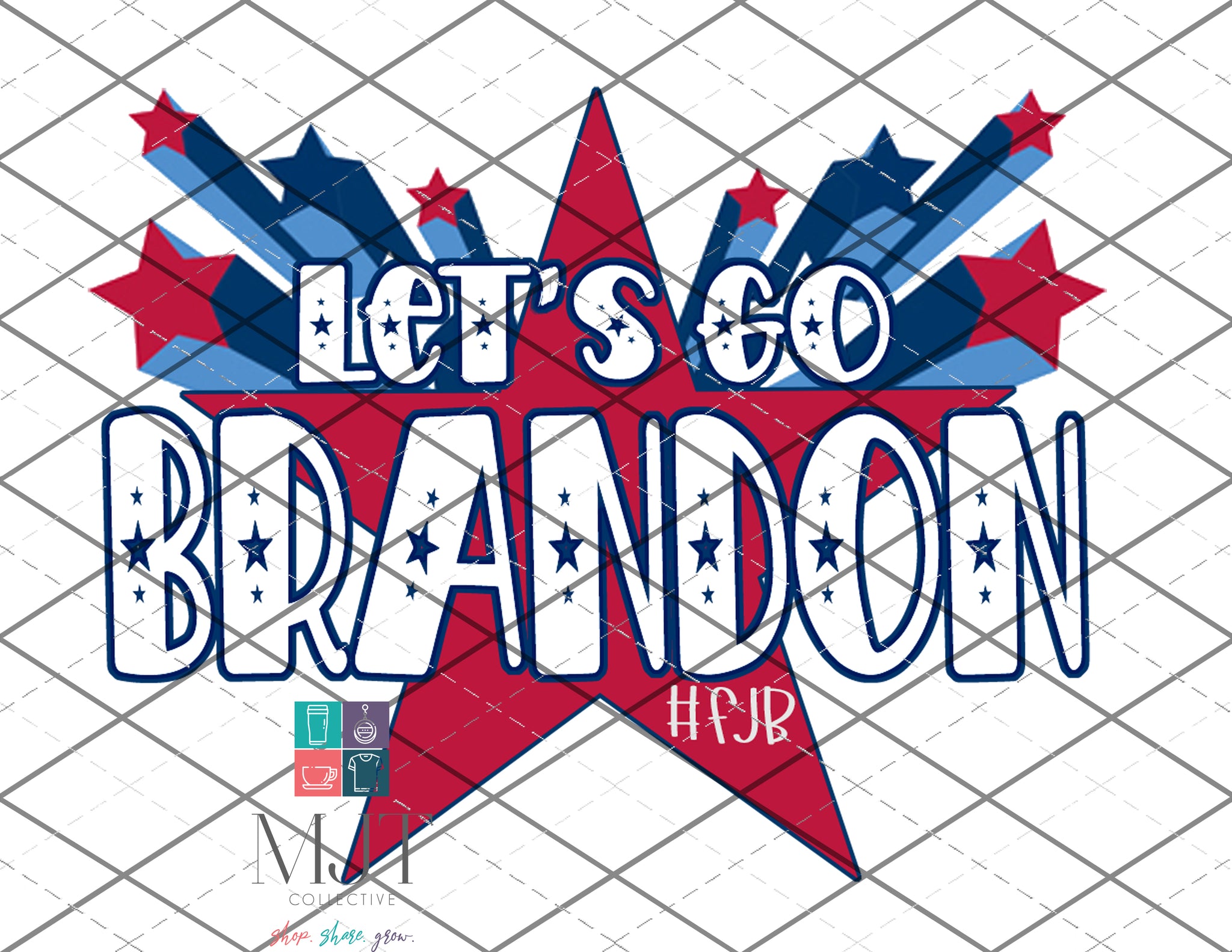 Let's Go Brandon- Star - PNG File