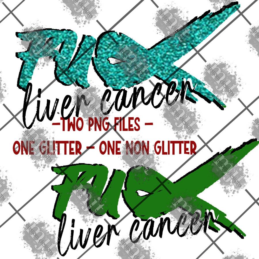 Awareness Liver Cancer Printed Waterslide