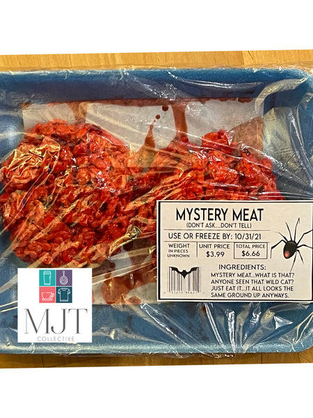 Halloween funny meat labels for Krispy treats - 13 PNG/JPG Files