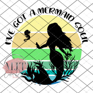 Soul of a mermaid - PNG File for sublimation or waterslide
