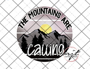The mountains are calling - PNG File