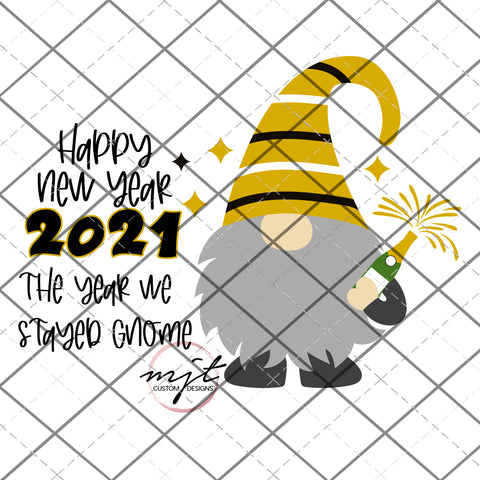 New year 2021 Gnome PNG File